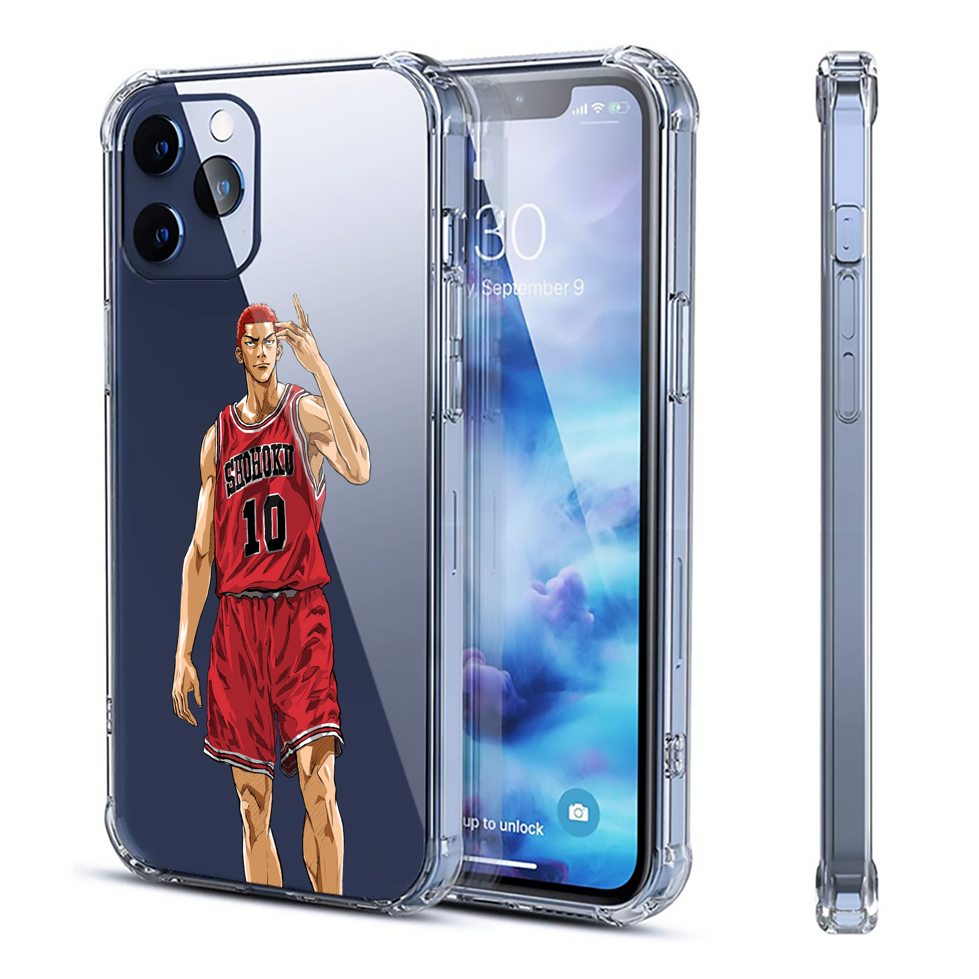 （画像用） SLAM DUNK／スラムダンク 【iPhone 12シリーズ対応】透明スマホケース（クリアソフトケース）